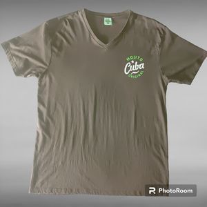 Mojito Cuba Men's Short Sleeve V-Neck T-Shirt Size XXL